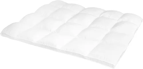Vista 2 de Superior Cubrecolchón, alternativa al plumón, almohada de cama de 2 pulgadas de profundidad, almohadilla cómoda, protector de colchón esponjoso