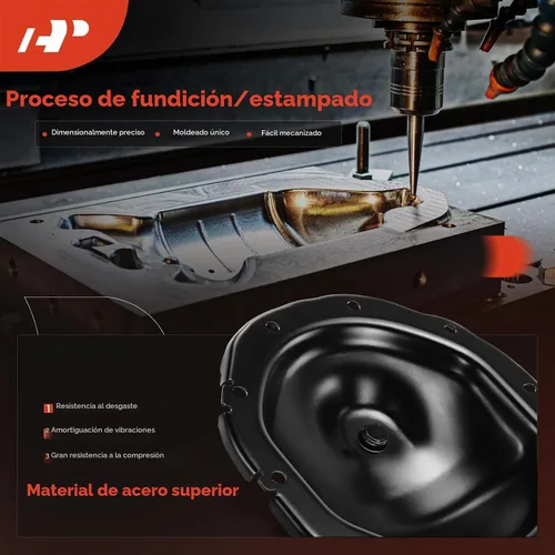 Vista 4 de A-Premium Cubierta de diferencial trasero compatible con engranaje de anillo de 11.5 pulgadas - 2001-2018 - Chevy Silverado 2500 HD 3500 & GMC