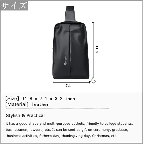 Vista 7 de FSD.WG Bandoleras cruzadas para hombres, mochila de viaje, senderismo, bolsa de pecho
