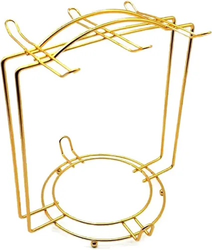 Vista 7 de YY YEARCHY Soporte para tazas de café, soporte escurridor de tazas de espresso, organizador de árbol de taza de metal con 6 ganchos para encimera