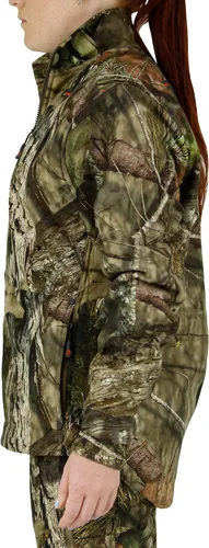 Vista 3 de Mossy Oak Chaqueta de caza para mujer, chaqueta de camuflaje para mujer, ropa de sherpa