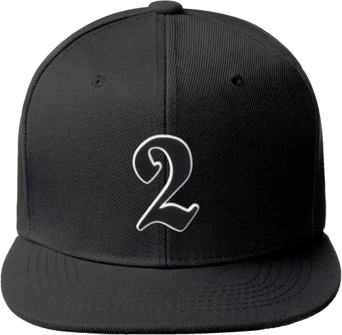 Vista 991 de Daxton Gorra clásica con visera de billete plano con letras del alfabeto inglés antiguo de la A a la Z