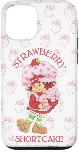 Vista 13 de iPhone 14 Strawberry Shortcake Cutie - Funda con diseño de fresas vintage