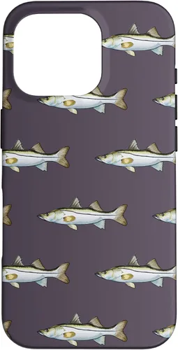 Vista 20 de Grey Snook Pattern Saltwater Fish Case for iPhone 17