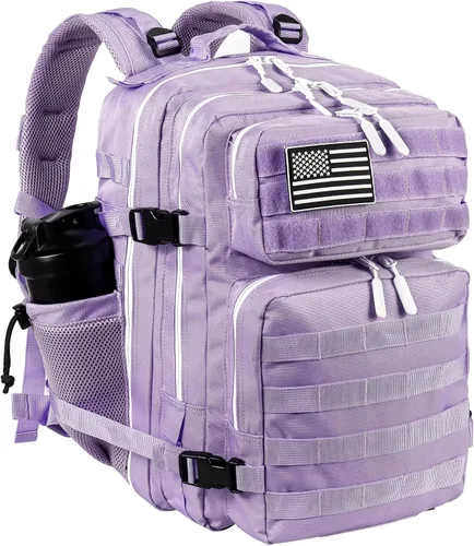 Vista 26 de LHI Mochila Militar Táctica para Hombres y Mujeres 25L/35L Mochila de Asalto del Ejército Bolsa Mochila Pequeña con Portabotellas