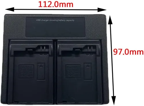 Vista 7 de Nuevo cargador de batería dual negro para Sony PSP 1000 2000 3000 nosotros universal PS110