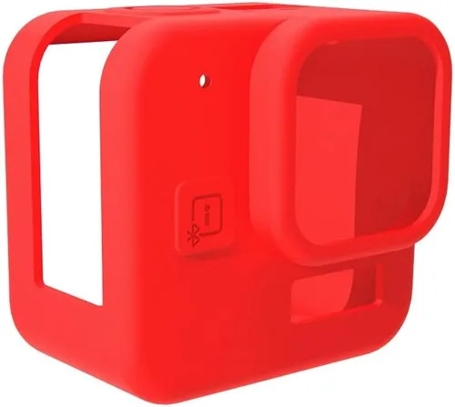 Vista 7 de Funda de silicona para GoPro Hero 11 Mini protector de lente de vidrio templado, cubierta protectora de película protectora para GoPro11 Mini