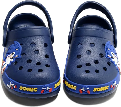 Vista 4 de Zuecos para niños, bonitos zapatos de jardín de dibujos animados para niños, pantuflas de playa para niños pequeños y niños, sandalias de ducha