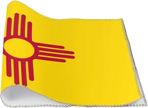 Vista 3 de New Mexico State Flag Placemats Set of 6 Resistant Table Mats Washable Place Mats for Dinner Party Table Decoration