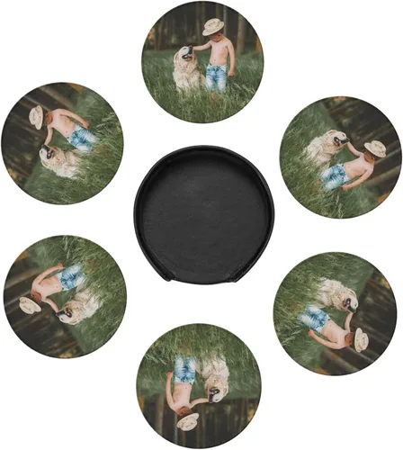 Vista 8 de Posavasos personalizados para bebidas, personaliza posavasos de cuero, añade tu diseño con tu foto, texto, logotipo, delicado posavasos de barra