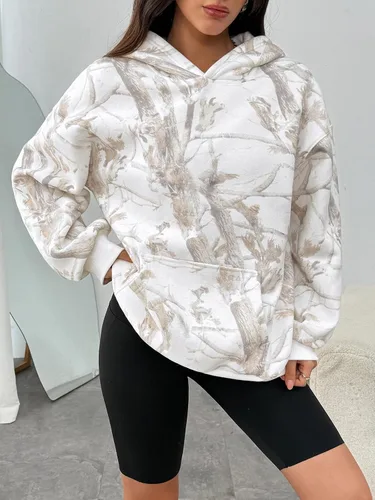 Vista 186 de Trendy Queen - Sudaderas extragrandes con capucha para mujer, suéteres de manga larga, sin botones, de vellón, de otoño, ropa de invierno