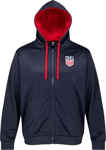 Vista 3 de Icon Sports Officially Licensed US Soccer USMNT Full Zip Hoodie - Unisex Adult