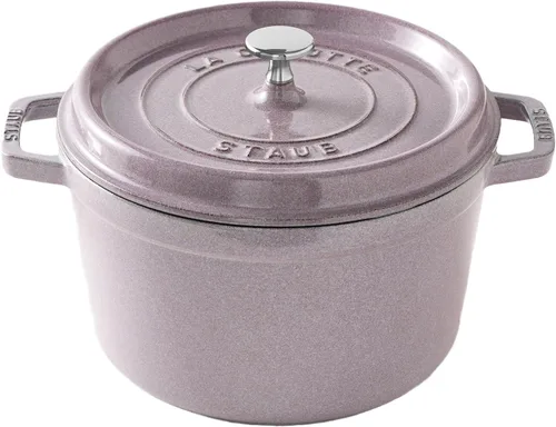 Vista 21 de Staub - Olla redonda de hierro fundido de 2.75 cuartos, color trufa blanca, fabricada en Francia