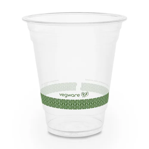 Vista 10 de Vegware Vasos fríos de plástico PLA transparente compostable de 7 onzas, caja de 1000, material renovable a base de plantas, se adapta a muchos