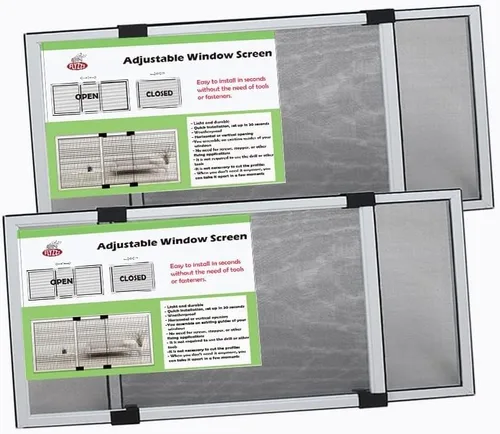 Vista 11 de FLYZZZ - Protector ajustable, deslizable y expansible para ventanas con marco de aluminio con dos modos de colocación, horizontal