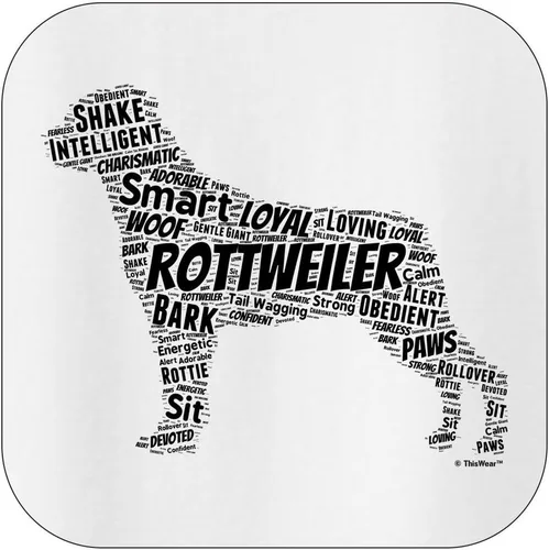 Vista 13 de ThisWear Rottweiler Word Art - Sudadera con capucha para perro y cachorro