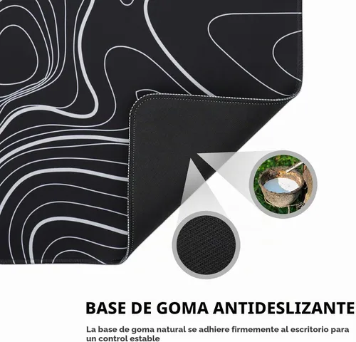 Vista 5 de XXXL - Alfombrilla de mouse para juegos, alfombrilla de mouse grande para escritorio, alfombrilla de mouse extendida, con base de goma