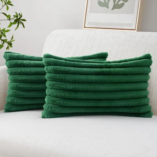 Vista 7 de MIULEE - Juego de 2 fundas de cojín decorativas de piel sintética de 18 x 18 pulgadas, arte moderno francés para el hogar, almohadas suaves