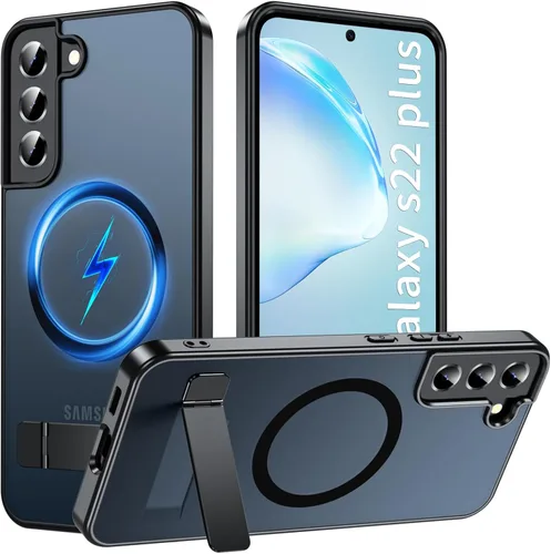 Vista 13 de Funda OWKEY Samsung Galaxy A13 5G, Funda Magnética para Teléfono con Soporte y Protector de Pantalla, Funda Protectora Antihuellas y a Prueba de A13