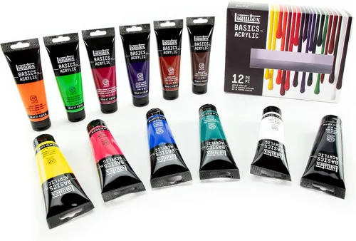 Vista 5 de Liquitex BASICS - Juego de pintura acrílica, 6 tubos de 22ml (0.74 onzas), fluorescente
