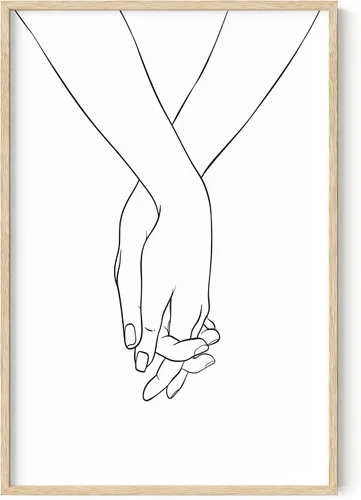 Vista 8 de HAUS AND HUES Arte de pared minimalista - Dibujo moderno de líneas abstractas, impresión de boceto femenino simple, obra de arte para el hogar