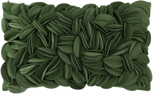 Vista 15 de KINGROSE Funda de Almohada Decorativa para el Hogar Hecha a Mano con Flores 3D Rectangular Cubierta de Cojín 12 x 20 Pulgadas para Cama Sala