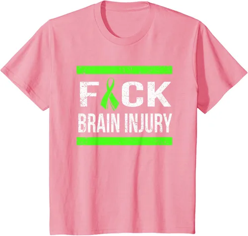 Vista 64 de Apoyo Daño cerebral Concienciación T Shirt, mujer L, Asphalt Negro