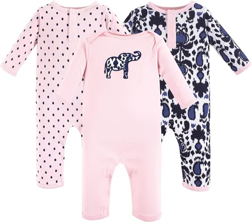 Vista 10 de Yoga Sprout - Mameluco unisex de algodón para bebé Bear Hugs 3pk
