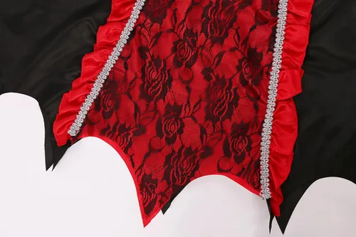 Vista 5 de Disfraz de vampiro para niñas para fiesta de Halloween