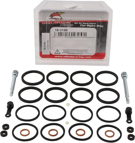 Vista 3 de All Balls Racing 18-3150 Kit de reconstrucción de pinza delantera compatible con/repuesto para Kawasaki Z 1000 (ZR 1000A) 2003-2006, ZX 9R Ninja