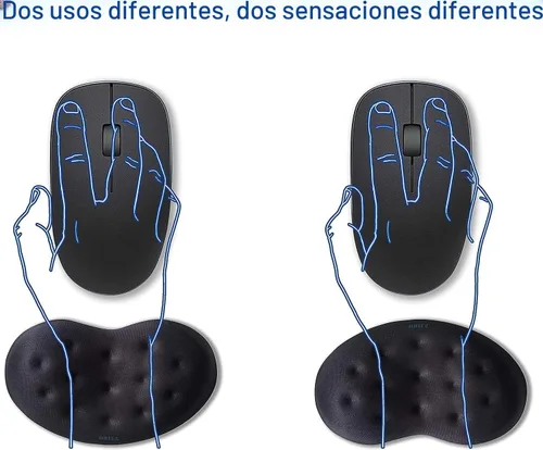 Vista 2 de BRILA Almohadilla de Soporte Ergonómica de Espuma Viscoelástica para Reposamuñecas de Ratón para Computadora, Laptop, Trabajo de Oficina