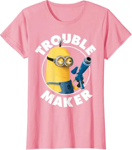 Vista 16 de Despicable Me Minions Kevin Fabricante de Problemas Gráfico Camiseta Negro