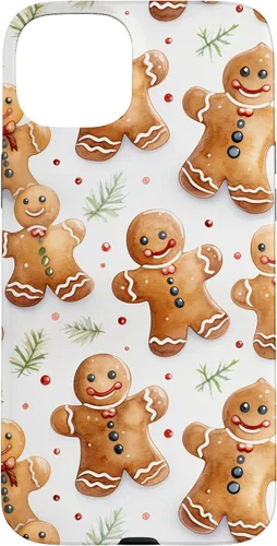 Vista 9 de Christmas Gingerbread Man Pattern for Girls Cute Xmas Baking Case for iPhone 17
