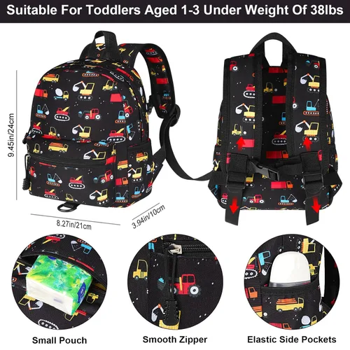 Vista 2 de Accmor Arnés de Mochila para Niños Pequeños con Correa, Lindas Mochilas para Bebé con Eslabón de Muñeca Antipérdida, Mini Arnés de Mochila