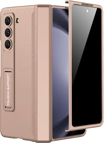 Vista 13 de Miimall Funda para Samsung Galaxy Z Fold 5 con protector de pantalla de privacidad, soporte ajustable integrado y protección magnética de bisagra