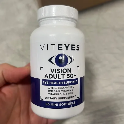 Vista 9 de Viteyes Visión para mayores de 50 años para la salud ocular, apoyo visual, envejecimiento de los ojos, luteína, zeaxantina, omega-3, zinc, vitamina