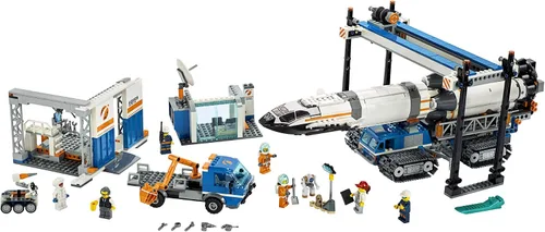 Vista 2 de LEGO City Ensamblaje y transporte del cohete 60229, kit de construcción (1055 piezas)