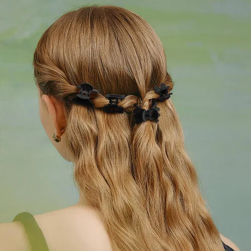 Vista 4 de 24 clips de garra pequeños, clips de mandíbula pequeños de 1 pulgada para mujeres y niñas, cabello delgado y grueso, accesorios de estilo multicolor