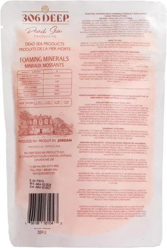 Vista 2 de 306 sales de baño de aguas muertas profundas minerales espumantes – Mineral grueso naranja del mar muerto para remojar con aceites esenciales