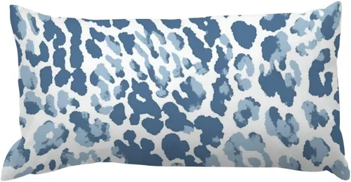 Vista 14 de Funda de almohada con estampado de leopardo negro, funda de almohada de piel de animal de 12 x 16 pulgadas, almohada decorativa para el hogar