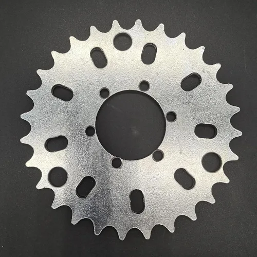 Vista 4 de Multifuncional 28 dientes 3,6,9 agujero piñón para cadena 415/415H - Motor de motor de gas Bicicleta motorizada
