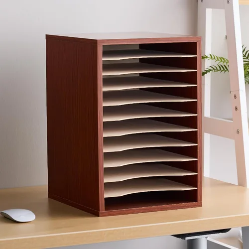Vista 5 de Recipiente para residuos de plástico Step-On, Cereza