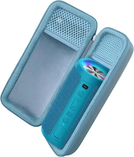Vista 12 de khanka Estuche rígido de viaje para altavoz Bluetooth portátil Ortizan IPX7 Negro
