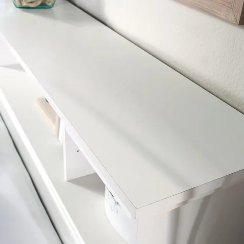 Vista 4 de Sauder River Ranch - Cabecera de cama matrimonial Queen, acabado blanco glaciar Blanco (Glacier White)