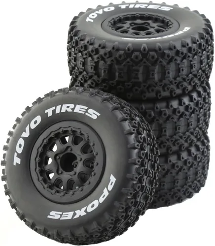 Vista 11 de Lifehead 1/10 Neumáticos de camión de curso corto RC para todo terreno, adecuados para TRAXXAS Slash4X4 HuanQi 727 ARRMA SENTON 3S Losi Ford Raptor