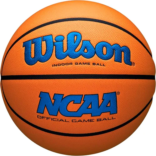 Vista 12 de Wilson NCAA Evo NXT Balones de Baloncesto Oficiales para Juegos en Interiores - Tamaños 6 y 7