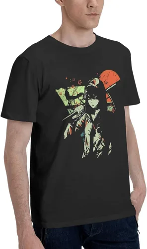 Vista 2 de Anime Angels-of-Death T-Shirt Men's Fashion Round Neck Cotton Shirts Summer Short Sleeve Tee