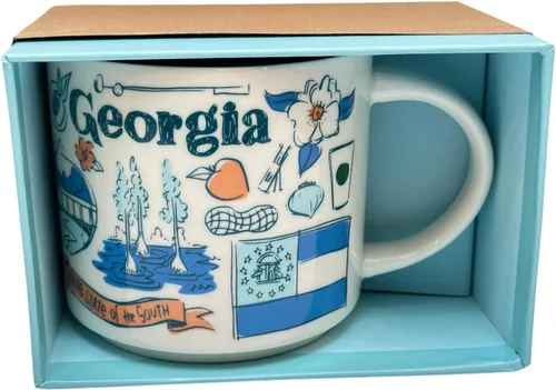 Vista 3 de Starbucks Been There Series Georgia - Taza de café de cerámica, 14 onzas (Georgia)