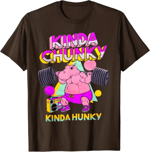 Vista 54 de Kinda Chunky Kinda Hunky, camiseta de gimnasio para culturismo, Negro