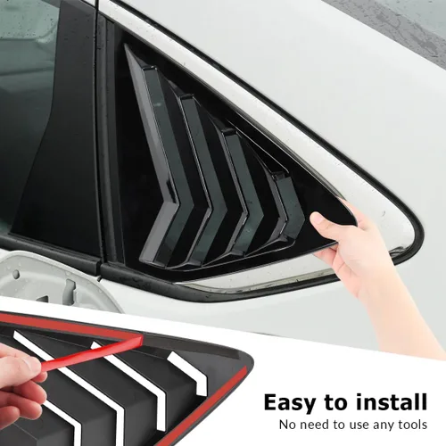 Vista 6 de Persianas de Ventana Lateral Trasera Compatibles para Honda Accord 2025 2026 Accesorios 2023 2024 Persianas de Ventana Estilo Deportivo para Accord